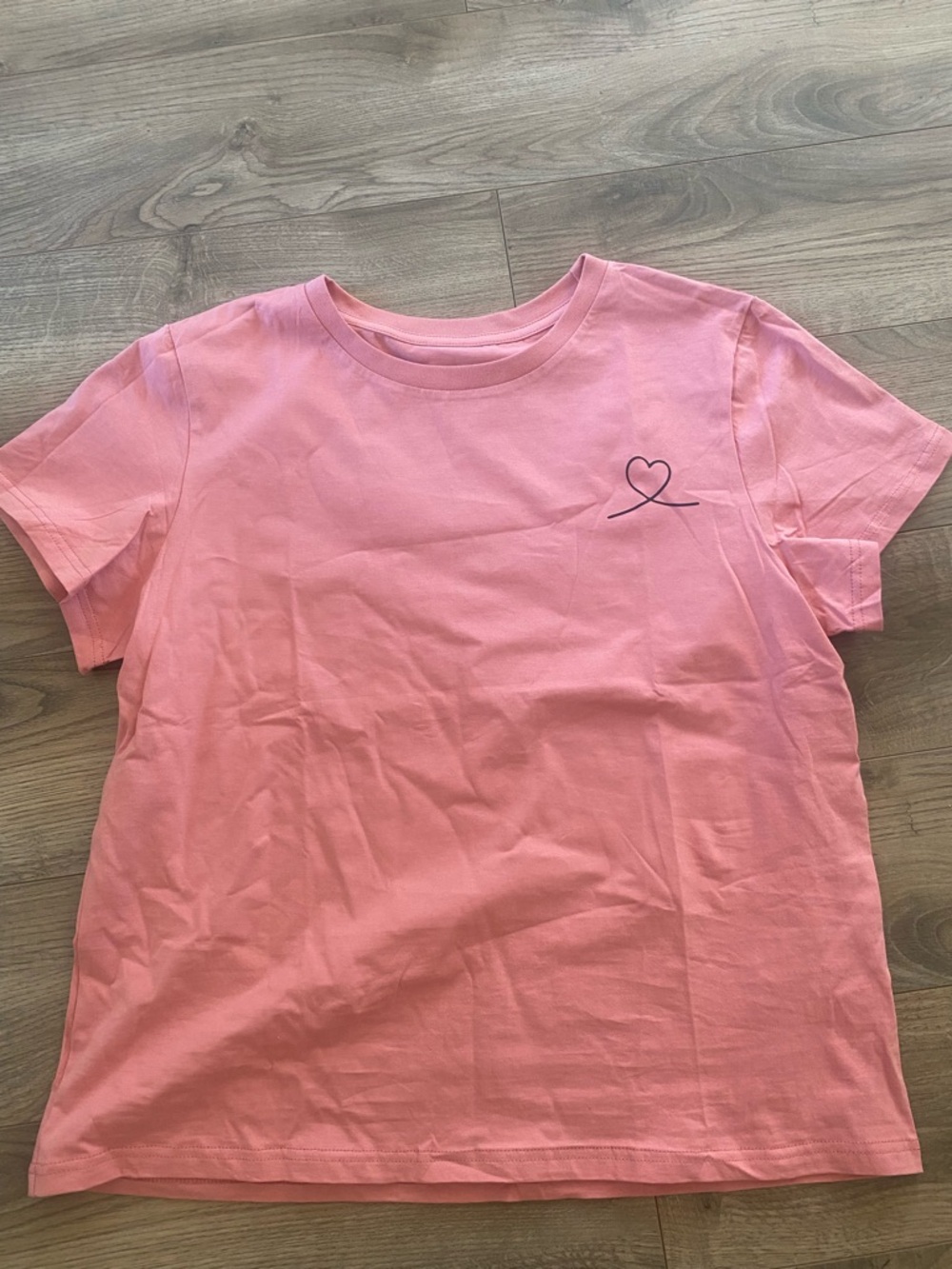 Girls' Pink Heart Tee - Everyday Comfort
